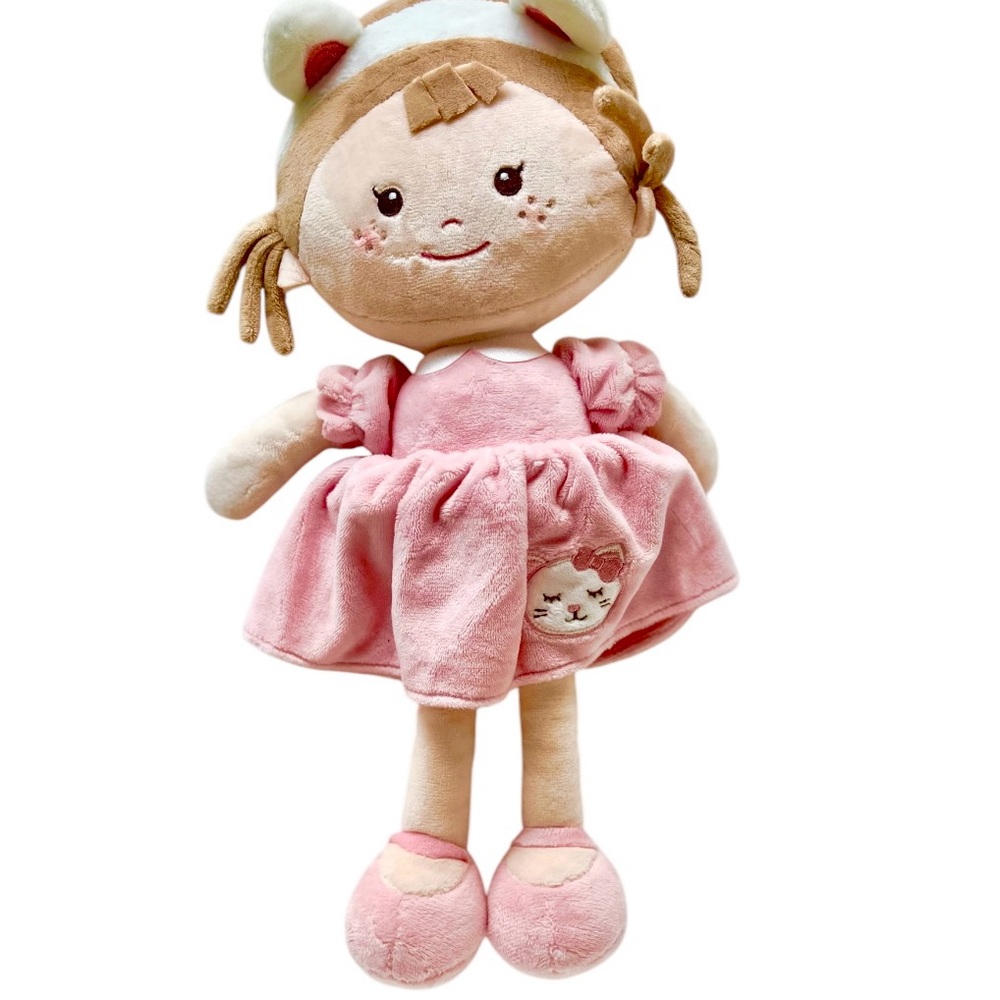 Girl Pink Plush Doll